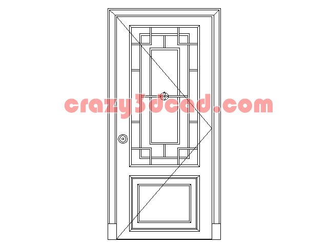 Classical door CAD blocks